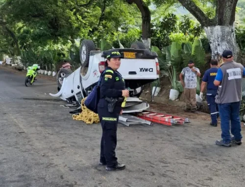 accidente de tránsito en la vía Roldanillo – La Unión, por el Corregimiento de Morelia,
