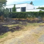incendio de pastizal en el barrio Las Palmas, Roldanillo valle